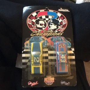 Winston cup 7 time champion dale earnhardt and Richard petty action set